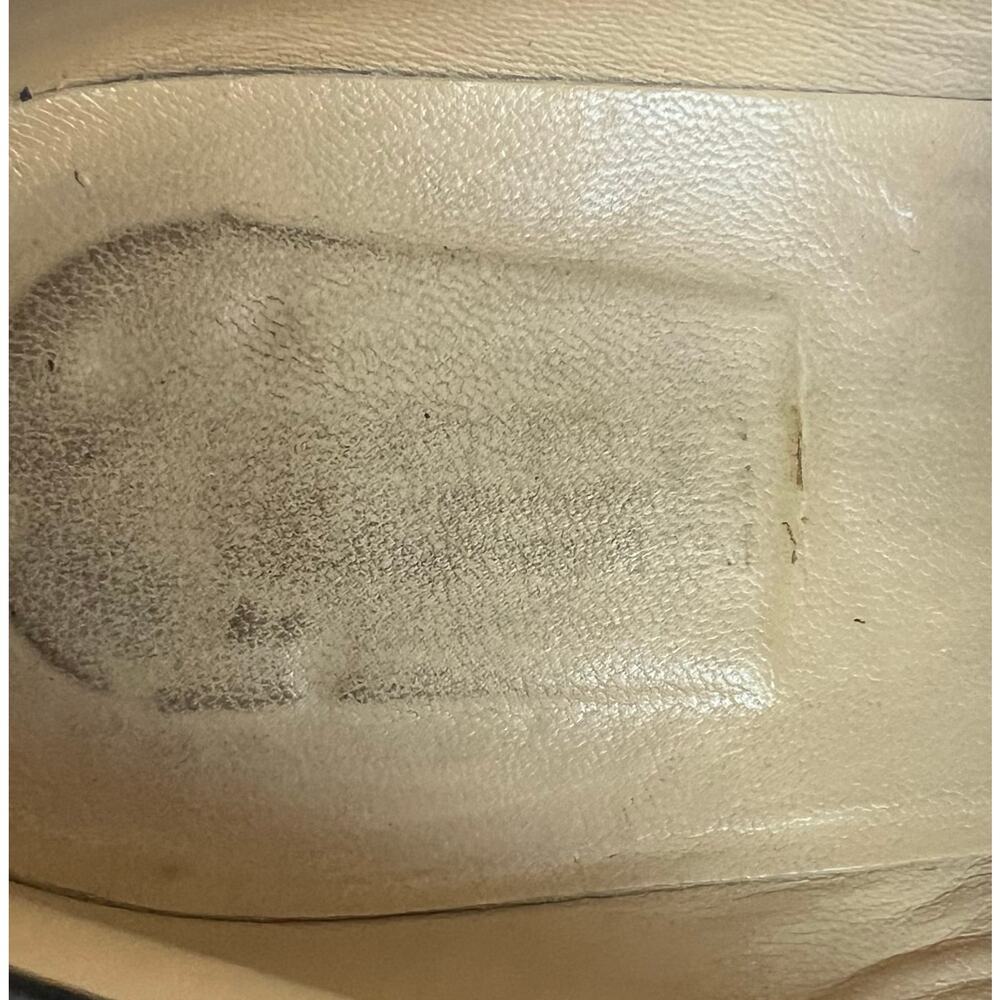 Authentic Gucci Black Leather Brixton Gold Horsebit Slip On Loafer Shoes Sz 6.5 - Picture 11 of 12